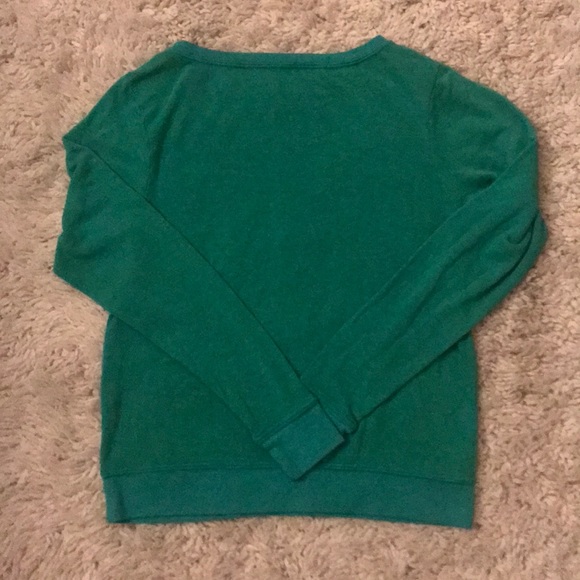 NWOT Spiritual Gangster Blank Green Pullover Sz S - Picture 2 of 3